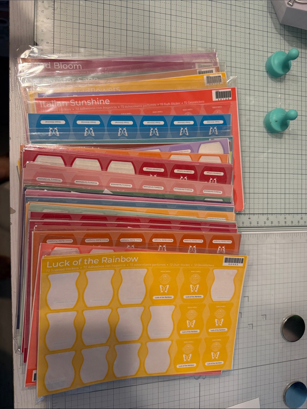 Scentsy label scent sheets